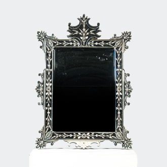 A Venetian etched mirror, 20th C.