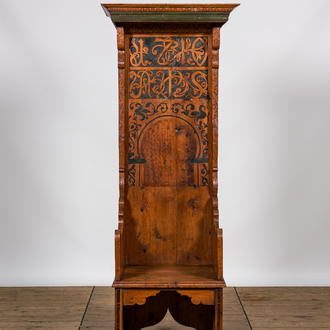 An interesting orientalist wooden throne, Southern Europe, early 20th C.