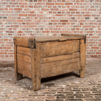 A provincial wooden chest, 17th C.