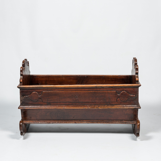 A French wooden crib, 18th