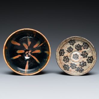 Two Chinese Jizhou bowls, Song or later