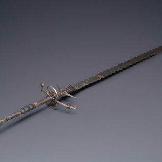 A large two-handed 'Flamberge' sword, Germany, 2nd half 16th C.