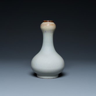 A Chinese flambé-glazed garlic-mouth vase, Yongzheng mark, 18/19th C.