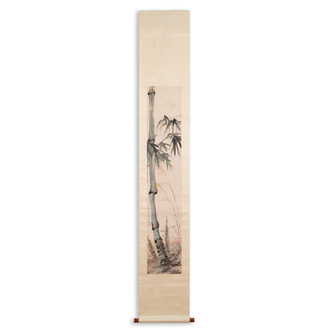 Follower of Xu Beihong 徐悲鴻 (1895-1953): 'Bamboo', ink and colour on paper, dated 1931