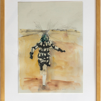 Johan Clarysse: Amira?', Tekening en waterverf