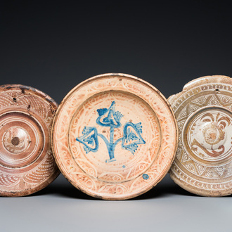 Three Hispano-Moresque lustre-glazed dishes, Spain, 16/17th C.