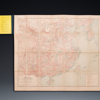 Emil Bretschneider (1833 – 1901): Map of China and the surrounding regions, second edition, Edward Stanford Ltd., London, 1900