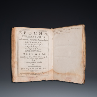 Ulugh Beg (1394-1449) & John Greaves (1602-1652): Epochae celebriores (...), London, 1650