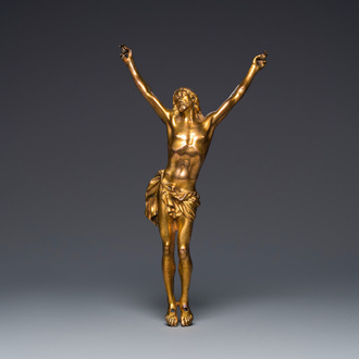 Christ en bronze doré, Italie, 18ème