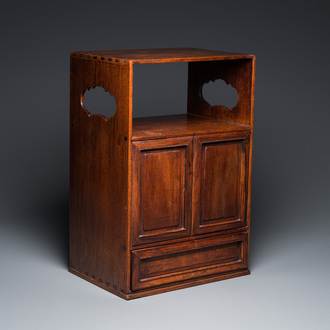 A small Chinese huali wood cabinet, Qing