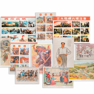 Eleven Chinese Cultural Revolution propaganda posters