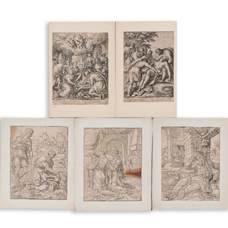 Dirck Volckertz Coornhert and Crispijn van de Passe: Five engravings, 16th C.