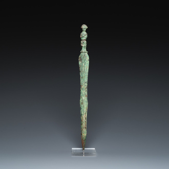 A Chinese inscribed bronze sword, Warring States Period or Han, ca. 3rd C. b.C.
