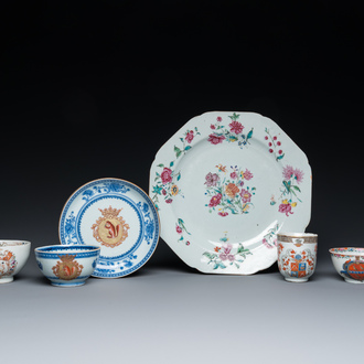 A varied collection of Chinese export porcelain, Qianlong