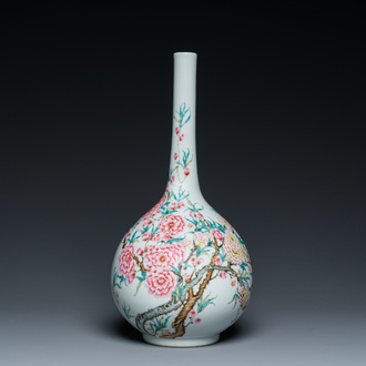 A Chinese famille rose bottle vase, Yongzheng mark, Republic