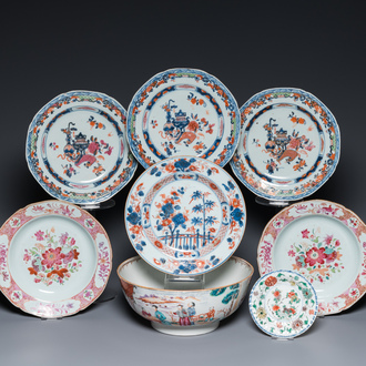 A varied collection of Chinese porcelain, Kangxi/Qianlong