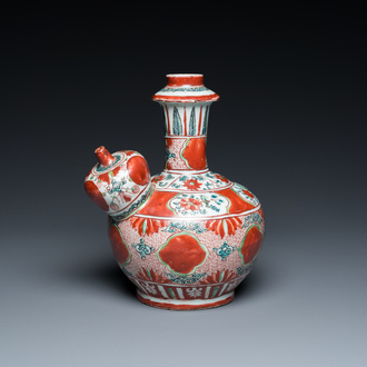 A Chinese Swatow kendi with ornamental design, Ming