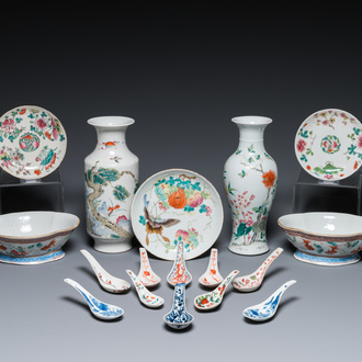 Collection variée en porcelaine de Chine, 19/20ème