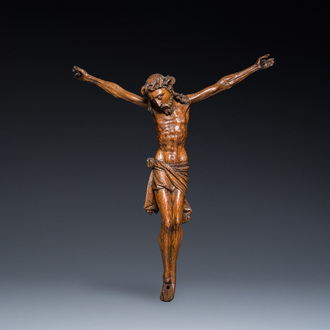 A Flemish carved oak Corpus Christi, 16th C.