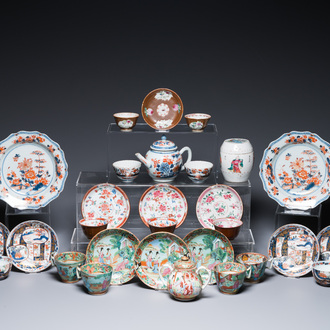 A varied collection of Chinese and Japanese porcelain, Qianlong and later