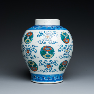 A Chinese doucai vase, Daoguang mark and of the period