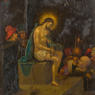 Circle of Frans Francken II (1581-1642): 'Ecce Homo', oil on copper