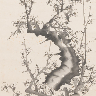 Cao Kun 曹锟 (1862-1938): 'Plum blossom', ink on paper, dated 1927