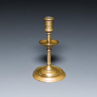 A French bronze candlestick, 2nd half 16th C.