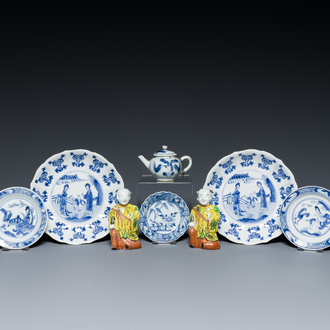 A varied collection of Chinese porcelain, Kangxi and later