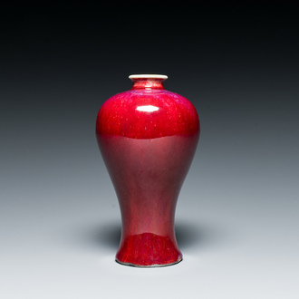 A Chinese flambé-glazed 'meiping' vase, 18th C.