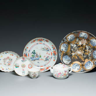 Een diverse collectie Chinees en Japans porselein, 18e eeuw en later