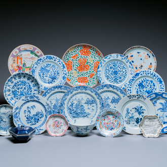 Une collection variée en porcelaine de Chine, Kangxi et postérieur