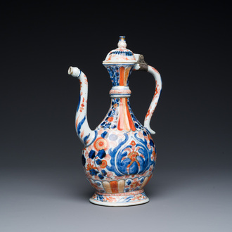 A Chinese Imari-style 'aftaba' ewer for the Islamic market, Kangxi