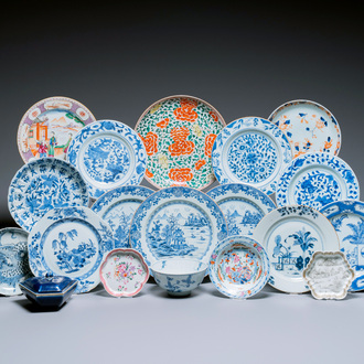 Collection variée en porcelaine de Chine, Kangxi et postérieur