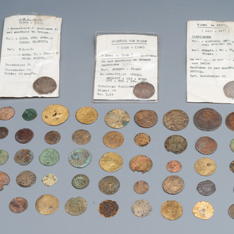 Collection variée de monnaies, 14ème et postérieur