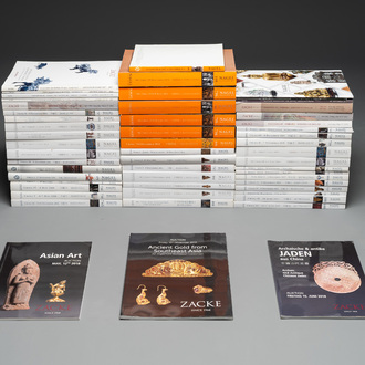 Collection variée de 54 catalogues de ventes aux enchères sur l'art chinois de Nagel et Zacke, 2010 et après