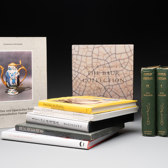 A varied collection of 12 books about Chinese ceramics