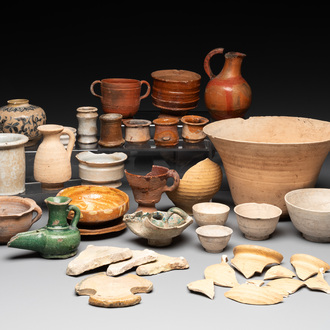 A 26-piece study collection of ceramics, a.o. Low Countries, Germany, Vietnam and Egypt, 13th C. and later