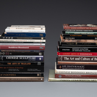 A varied collection of 33 art reference books mainly on Chinese, Southeast Asian and Indian art history
