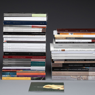 A varied collection of 36 auction catalogues on Asian arts from Bonhams, Zacke, Lempertz and others, 2008-2023