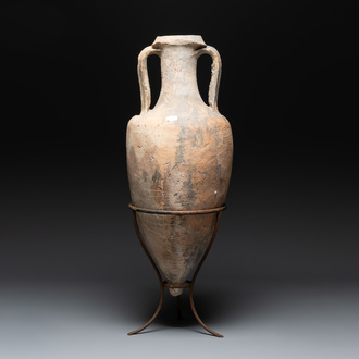 A Roman terracotta wine or oil transport amphora, 1st C. B.C.