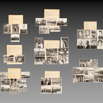 A rare collection of 47 press photos, 'Beijing Press Agency', China and Tibet, 1950-1953