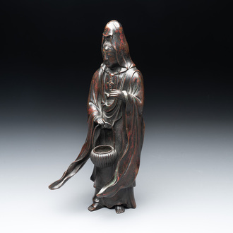 A Japanese bronze Kannon, Meiji, 19/20th C.