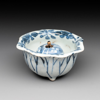 A Chinese blue and white trick-cup, Transitional period