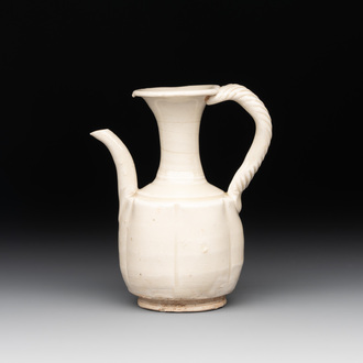 A Chinese miniature 'ding' lobed ewer, Southern Song