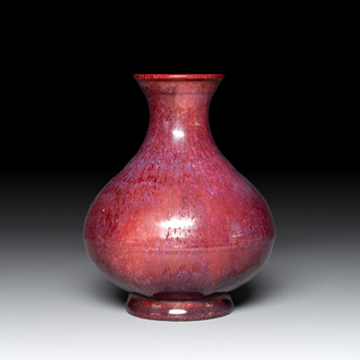 A Chinese flambé-glazed vase, Yongzheng mark and possibly of the period