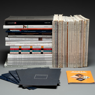 A collection of 80 magazines and auction catalogues from European auction houses, 1955-2014