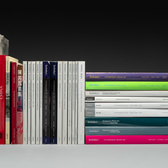 A collection of 28 books and catalogues on Chinese contemporary art