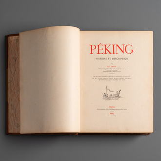 Alphonse Favier: 'Péking: histoire et description', dated 1897