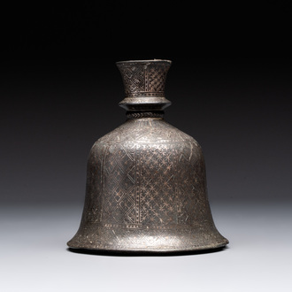 A bidri hookah base for the Ottoman market, India, 1st half 19th C.